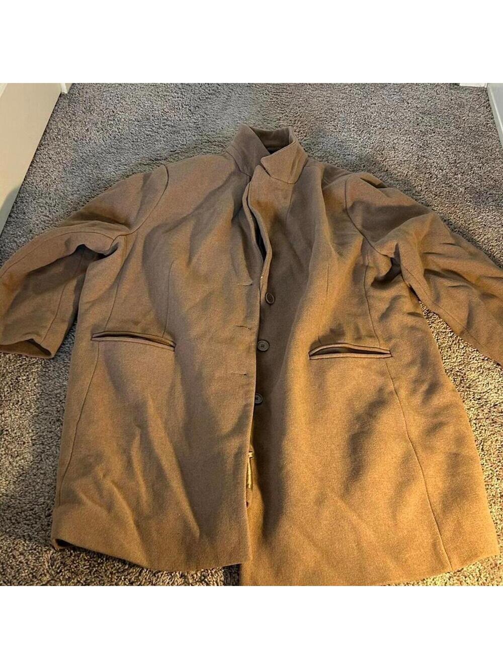 Ellos brown wool overcoat